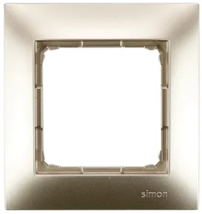 Kontakt Simon SIMON Ramka 1-krotna złoty mat DRK1/44 SIMON54 - Klawisze i ramki - miniaturka - grafika 2