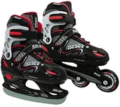 Łyżwy - SULOV Sulov Chłopcy Łyżwy 2 V1 Ikki, Czarny, M (B-IKKIB-DUO-M) - miniaturka - grafika 1