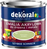 Farby do metalu - Dekoral Emalia Akrylux 0 5 l zielony leśny - miniaturka - grafika 1