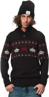 Swetry męskie - Horsefeathers HEY DUDE SWEATER (black) - miniaturka - grafika 1