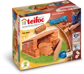Klocki - Eitech Teifoc, Zagroda ze świnką, budowle z cegiełek, 32 elementy - miniaturka - grafika 1
