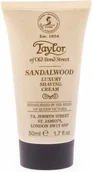 Kosmetyki do golenia - Taylor of Old Bond Street Krem do golenia Drzewo Sandałowe w tubce 50ml - miniaturka - grafika 1