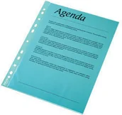 Szkolne artykuły papiernicze - Esselte Polska - Koszulki krystaliczne, kolorowe A4, niebieski / 55 mic. - miniaturka - grafika 1