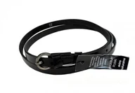 Paski - Complex Pasek Damski Skórzany PL) 15 mm CZARNY Wąski - miniaturka - grafika 1