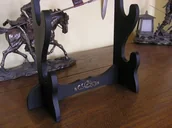 Repliki - akcesoria - WŁOCHY ZDOBIONY STOJAK PODWÓJNY DO REPLIK - miniaturka - grafika 1