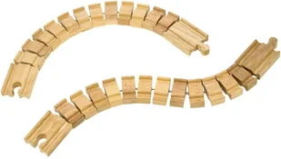 BigjigsRail Szalone elastyczne tory dla kolejek 2 szt. bjt164 - Kolejki i akcesoria - miniaturka - grafika 3