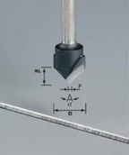 Frezy - Festool FESTOOL FREZ DO WPUSTÓW W KASZTAŁCIE "V" HW S8 D18/90 FT491444 - miniaturka - grafika 1