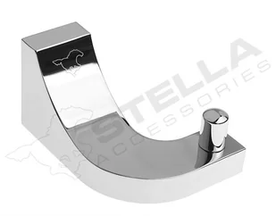 Stella Square Haczyk pojedyńczy chrom 04.310 - Wieszaki łazienkowe - miniaturka - grafika 3