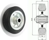 Kółka i bloczki - Zabi Koło metalowo-gumowe fi 160 - miniaturka - grafika 1