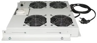 Intellinet Network Solutions Panel wentylacyjny 4W z termostatem i kablem do szafy 19 szary (712798) - Akcesoria do szaf serwerowych - miniaturka - grafika 2