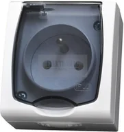 Gniazdka elektryczne - Ospel MADERA GNIAZDO Pojedyncze z uziemieniem GNH-1NZ/00/D - miniaturka - grafika 1