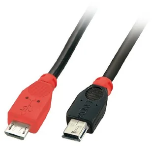 Lindy Kabel USB microUSB miniUSB 0.5m 31717 - Kable USB - miniaturka - grafika 2