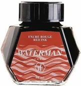 Pióra wieczne - Waterman Atrament w butelce - kolor czerwony - S0110730 - miniaturka - grafika 1