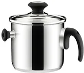 Garnki - Tescoma Garnek do mleka dwuwarstwowy PRESTO z pokrywką o 16 cm, 2.0 (728718) - miniaturka - grafika 1