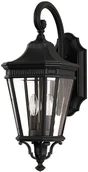 Lampy ogrodowe - Elstead Lighting Kinkiet COTSWOLD LANE FE/COTSLN2/M BK IP44 - miniaturka - grafika 1