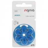 Baterie i akcesoria - Siemens 6 x baterie do aparatów słuchowych Signia 675 MF - miniaturka - grafika 1