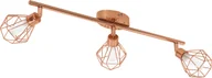 Lampy sufitowe - Eglo Plafon LAMPA sufitowa ZAPATA 95547 druciana OPRAWA ścienna KINKIET regulowany LED 7,5W listwa miedziana - miniaturka - grafika 1