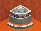 Obudowy do wanien - Schedpol Obudowa do wanny Omnires 1.050-610 szara 1050 610 - miniaturka - grafika 1