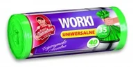Worki na śmieci - Anna Zaradna Worki na śmieci UNIWERSALNE 40 szt. 35 l zielone - miniaturka - grafika 1