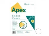 Artykuły biurowe - Fellowes Okładka do bindowania Apex skóra biała 100 sztuk 6500901 - miniaturka - grafika 1