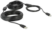 Kable USB - Delock 20m, USB2.0-A - USB2.0-B kabel USB (83557) - miniaturka - grafika 1