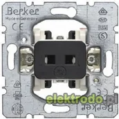 Wyłączniki światła i elektryczne - Berker Wyłącznik klawiszowy Przyciskowy do nasadki na kart hotelow zestyk zmienny, 10A 5056 - miniaturka - grafika 1