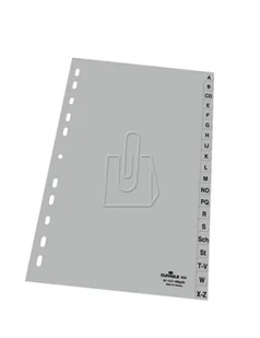 DURABLE Przekładki A-Z do segregatora A4 szare 6520-10 - Przekładki do segregatorów - miniaturka - grafika 2