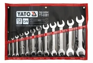 Yato Klucze płaski z polerowaną główką kpl 6-32 mm, 12 szt. YT-0381 - Klucze i nasadki Yato Klucze płaski z polerowaną główką kpl 6-32 mm, 12 szt. YT-0381 - Klucze i nasadki - miniaturka - grafika 3
