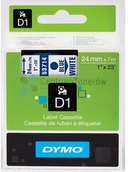 Taśmy do drukarek barwiące - Dymo oryginalny taśma do drukarek etykiet 53714 S0720940 niebieski druk/bia - miniaturka - grafika 1