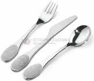 Sztućce dla dzieci - Tramontina CATTY zestaw 3-cz. 66971/000 - miniaturka - grafika 1