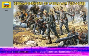 Zvezda Zvezda German Infantry WWI MZV-8083 - Modele do sklejania Zvezda Zvezda German Infantry WWI MZV-8083 - Modele do sklejania - miniaturka - grafika 3