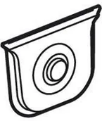 Inne akcesoria elektryczne - Legrand 069646 PLEXO Membrana 1 wyjście śr. 25mm BIAŁA - miniaturka - grafika 1