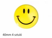 Akcesoria do tablic - Tetis Magnesy do tablic ółte uśmiech 40mm 4 szt. GM303-SY4 - miniaturka - grafika 1