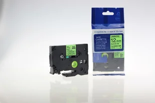 Brother Aimotech Taśma zamiennik do 12mm/8m zielona sygnalizacyjna czarny nadruk (AZED31) - Taśmy do drukarek barwiące Brother Aimotech Taśma zamiennik do 12mm/8m zielona sygnalizacyjna czarny nadruk (AZED31) - Taśmy do drukarek barwiące - miniaturka - grafika 1