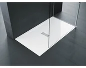 Brodziki prysznicowe - Novellini Custom 140x80 biały matowy CU140804-79 - miniaturka - grafika 1