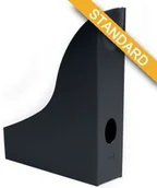 Pojemniki biurowe - Durable Pojemnik na czasopisma Basic czarny DU164-2 - miniaturka - grafika 1