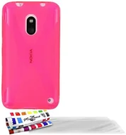Etui i futerały do telefonów - Nokia Ultraflache weiche Schutzhülle LUMIA 620 [Le X Premium] [Rosa] von MUZZANO + 3 Display-Schutzfolien UltraClear + STIFT und MICROFASERTUCH MUZZANO GRATIS - Das ULTIMATIVE, ELEGANTE UND LANGLEBIG - miniaturka - grafika 1