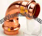 Akcesoria hydrauliczne - Viega łuk miedziany 15/90 PROFIPRESS G do instalacji gazowych 345464 - miniaturka - grafika 1