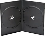 Pudełka i akcesoria na płyty CD - Omega Pudełko DVD 7MM VIDEO BOX ULTRA SLIM 2 BLACK 56919 D2DSS2 - miniaturka - grafika 1
