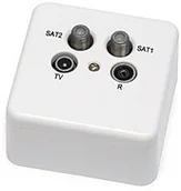 Akcesoria do monitoringu - GNIAZDO KOŃCOWE SIGNAL RTV SAT PVR - miniaturka - grafika 1