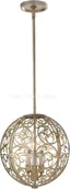 Lampy sufitowe - Elstead Lighting Lampa wisząca ARABESQUE kol. Srebrny PATYNA (FE/ARABESQUE3) - Feiss - - miniaturka - grafika 1