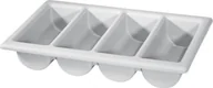 Pojemniki na sztućce - Hendi Pojemnik na Sztućce GN 1/1 - 4-częściowy szary 552308 - miniaturka - grafika 1