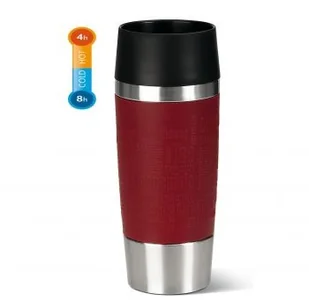Emsa Kubek termiczny Travel Mug 0,36 L czerwony - 513356 - Kubki termiczne - miniaturka - grafika 3