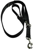Smycze dla psów - Chaba Smycz taśmowa regulowana kolor czarny 20mm 260cm - miniaturka - grafika 1