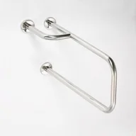 Akcesoria łazienkowe - Bemeta Poręcz umywalkowa lewa 82 cm stal nierdzewna szczotkowana HELP 301112152 - miniaturka - grafika 1