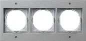 Klawisze i ramki - Gira TX_44 ALUMINIUM Ramka X3 [021365] - miniaturka - grafika 1