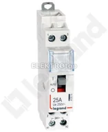 Sterowniki i przekaźniki - Legrand STYCZNIK MODUŁOWY SM 425 25A 24V 2NO Z MANIPULATOREM 412514 - miniaturka - grafika 1