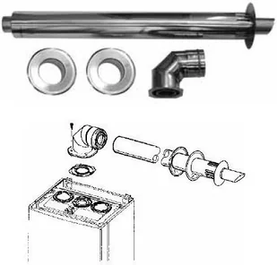 Immergas Zestaw koncentryczny poziomy Ø 60/100 K.012000 - Akcesoria grzewcze - miniaturka - grafika 3