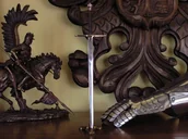 Repliki - broń - Płatnerze hiszpańscy NOŻYK DO LISTÓW MIECZ SZKOCKICH GÓRALI - miniaturka - grafika 1