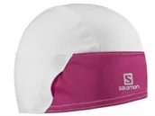 Czapki damskie - Salomon CZAPKA MOMENTUM BEANIE 390238 WHITE GAURA PINK - miniaturka - grafika 1